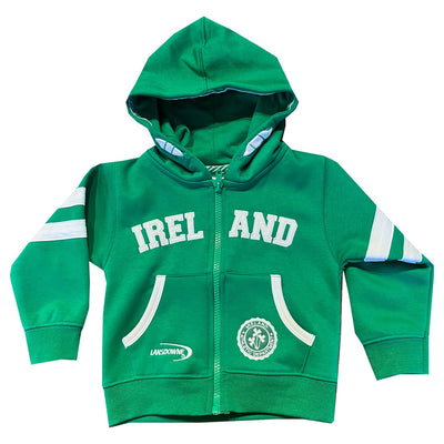 Ireland Full Zip Baby Hoodie in Emerald