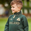 Ireland Gold Shamrock Kids 1/4 Zip Top in Bottle Green