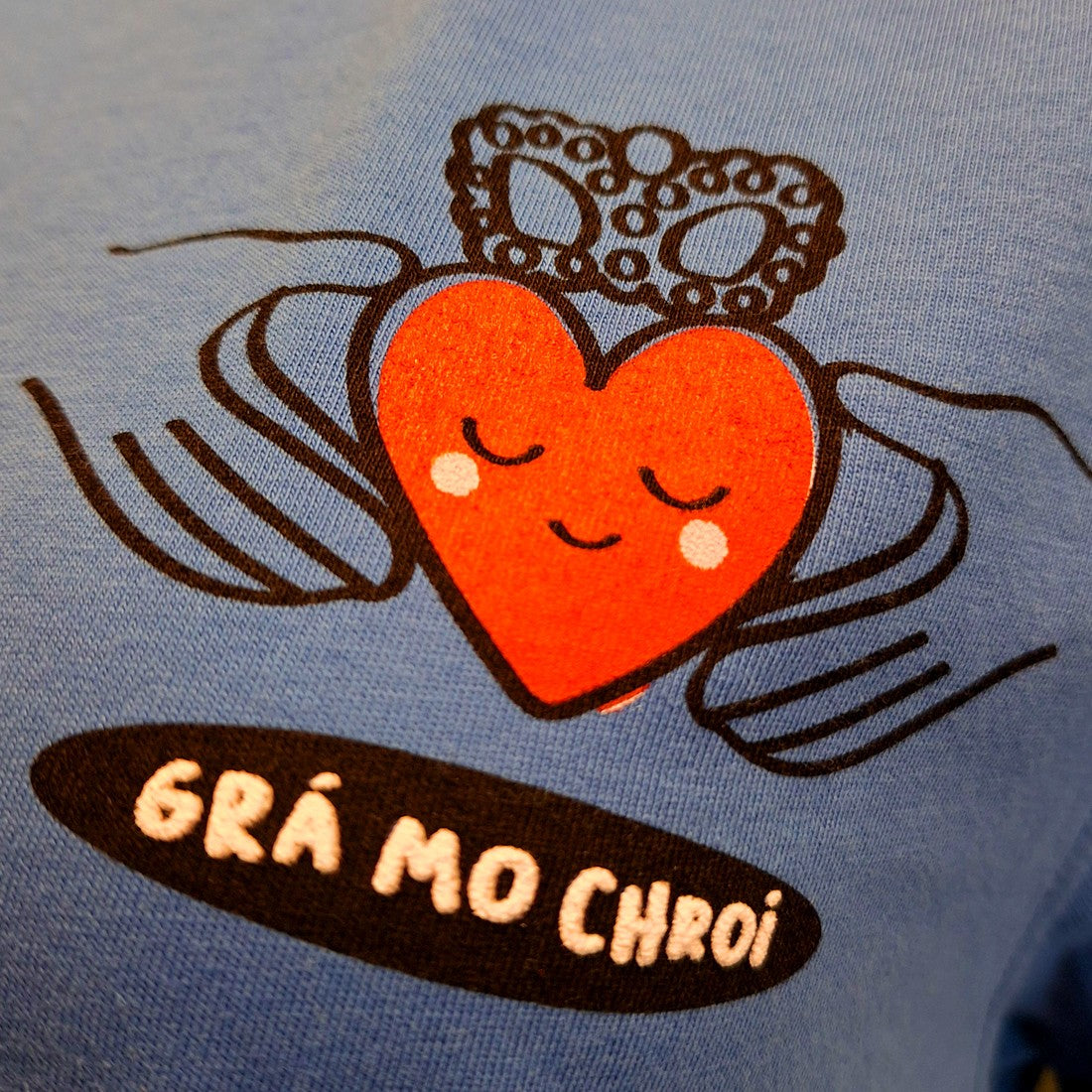 Ireland Grá Mo Chroí Hoodie in Corn Blue