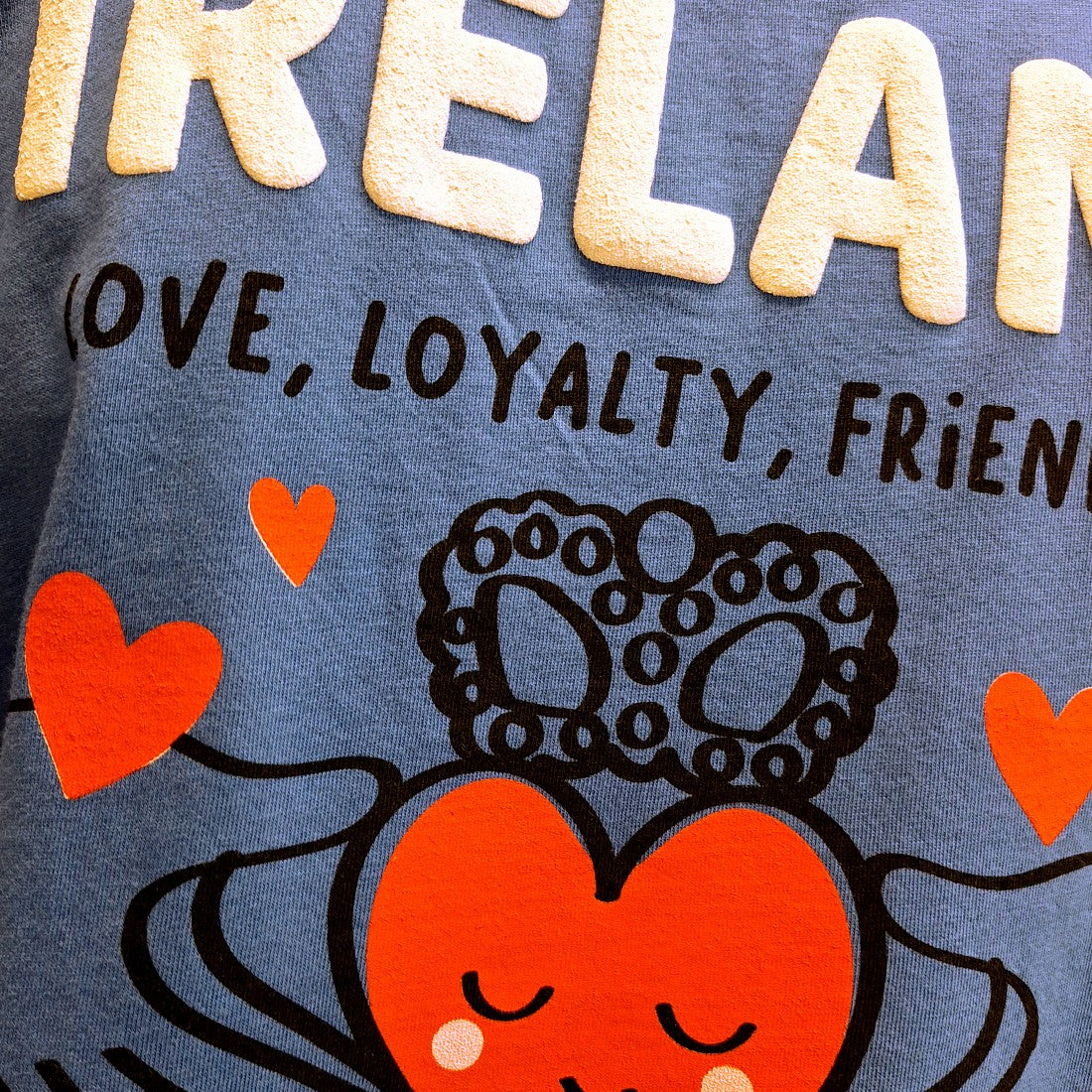 Ireland Grá Mo Chroí Hoodie in Corn Blue