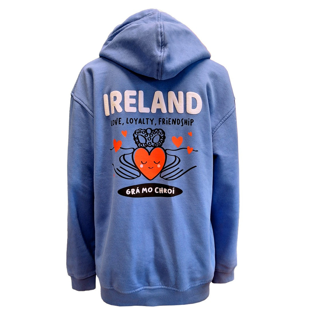 Ireland Grá Mo Chroí Hoodie in Corn Blue