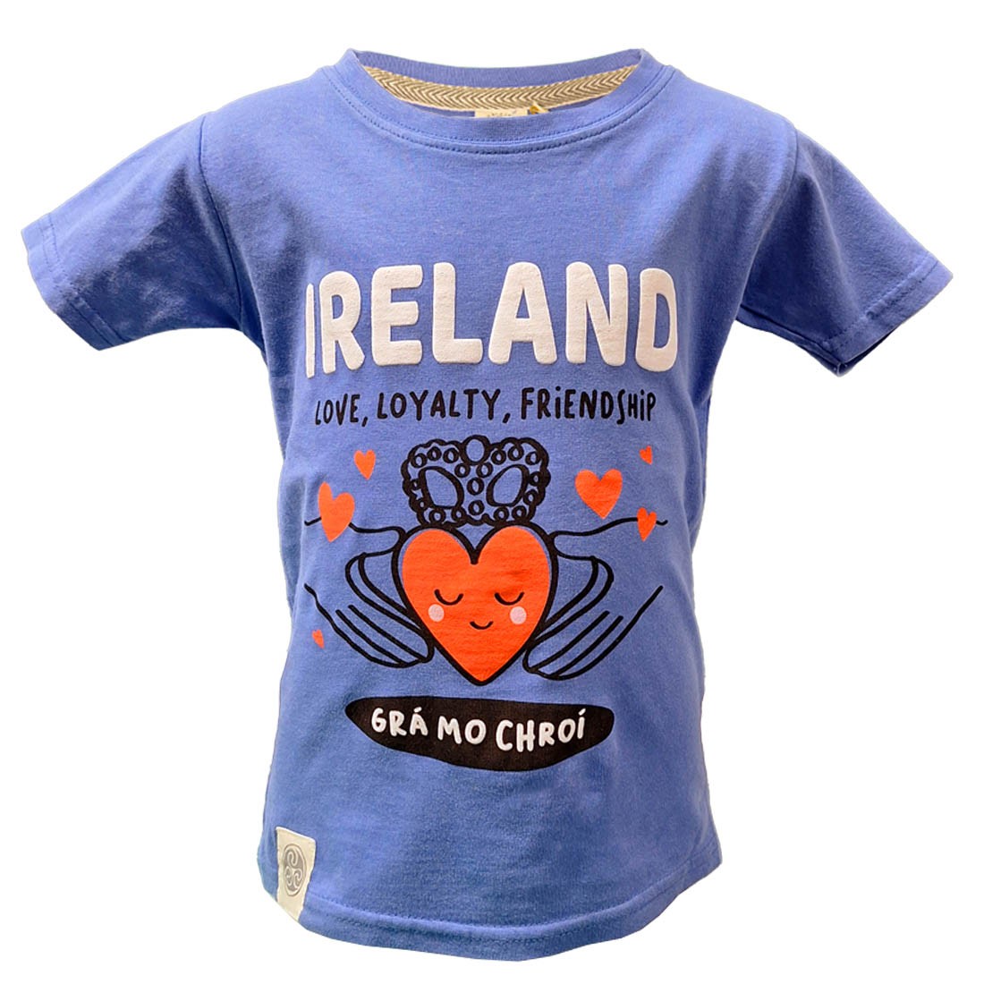 Ireland Grá Mo Chroí Kids T-Shirt in Corn Blue