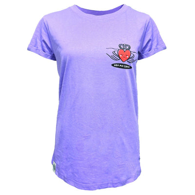 Ireland Grá Mo Chroí T-Shirt in Lilac