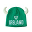 Ireland Knit Hat with Horns in Green