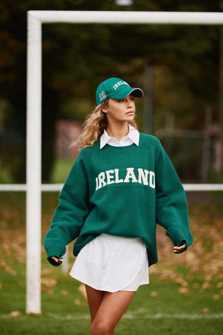 Ireland Knitted Jumper in Evergreen