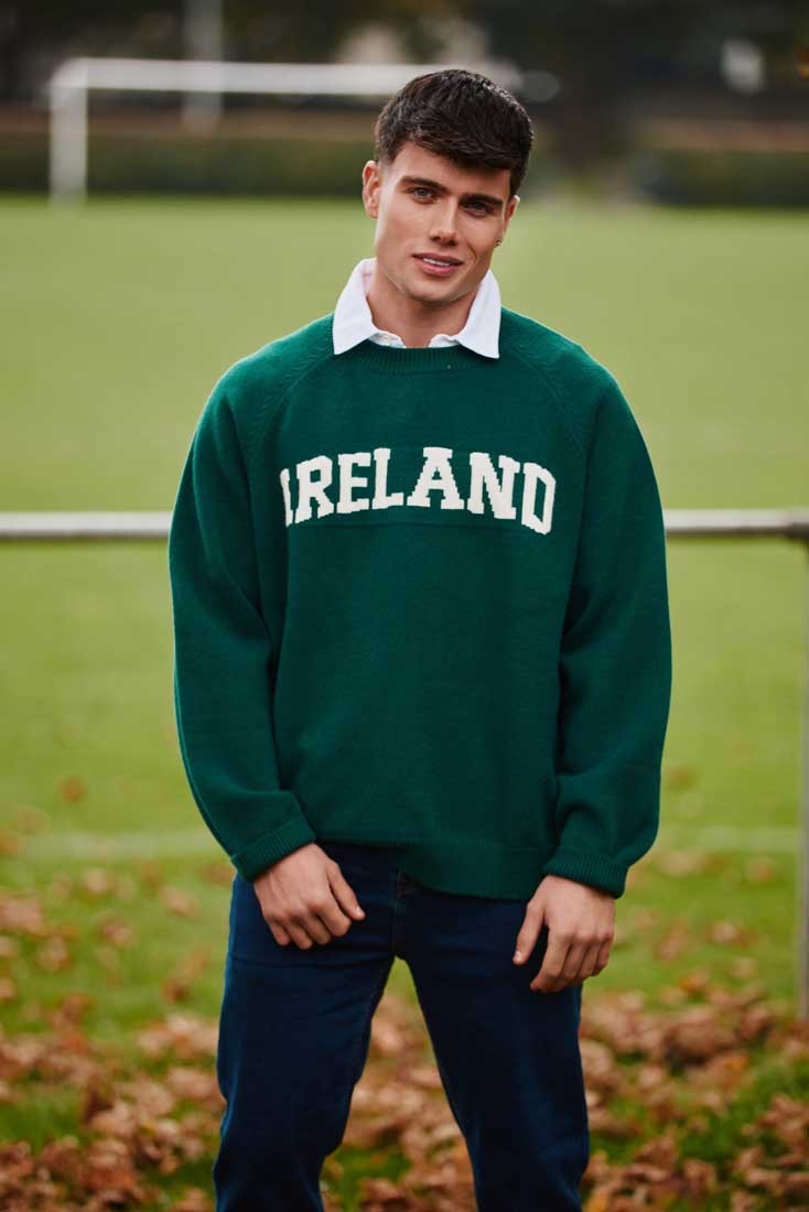 Ireland Knitted Jumper in Evergreen