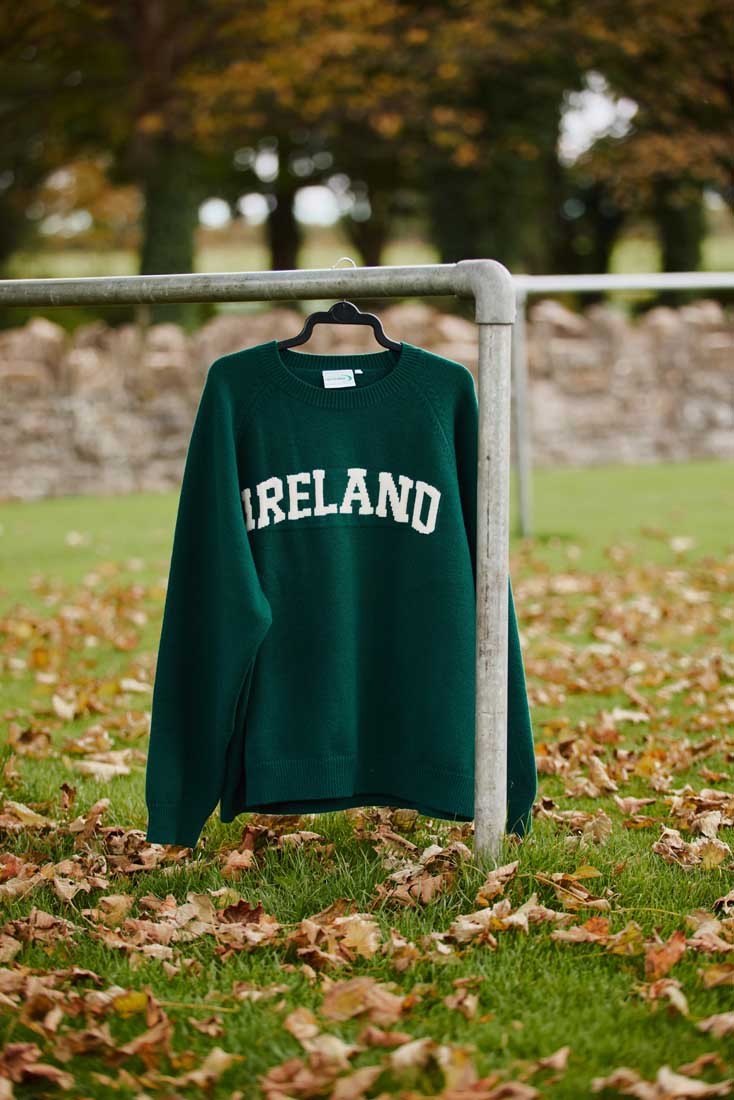 Ireland Knitted Jumper in Evergreen