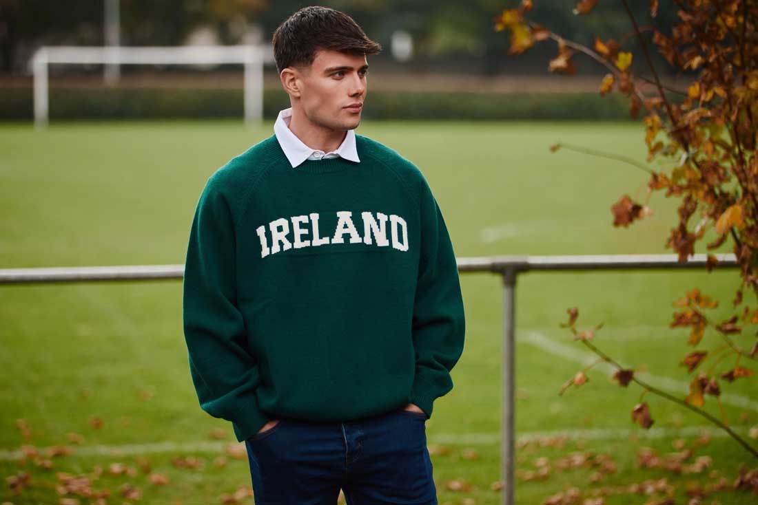 Ireland Knitted Jumper in Evergreen