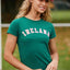 Ireland Ladies T-Shirt in Evergreen & Pink