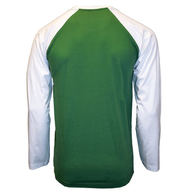 Ireland ‘Leprechaun Celtic Spirit’ Long Sleeve T-Shirt in Sage & White