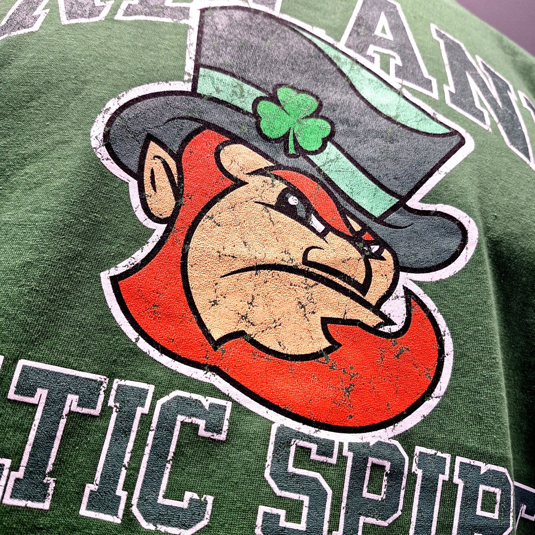 Ireland ‘Leprechaun Celtic Spirit’ T-Shirt in Sage
