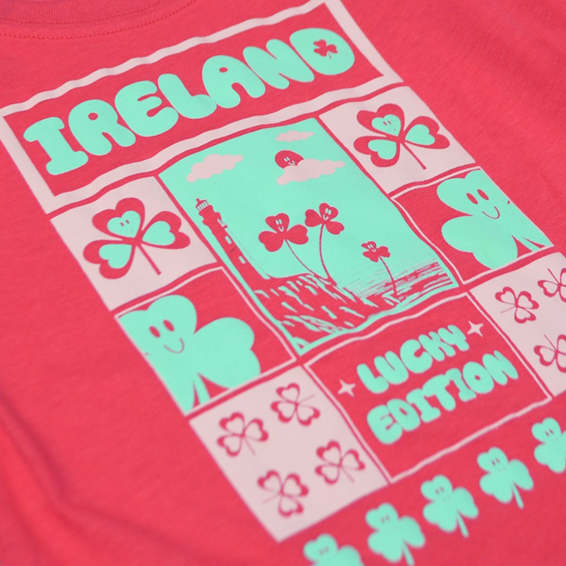 Ireland Lucky Edition Kids T-Shirt in Pink