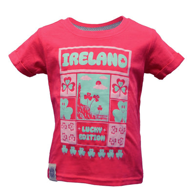 Ireland Lucky Edition Kids T-Shirt in Pink