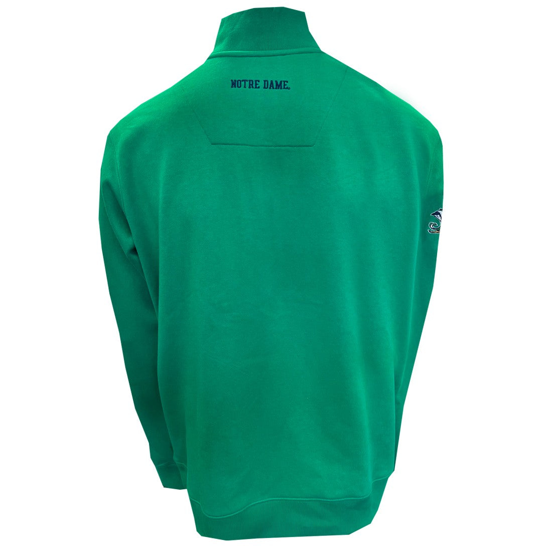Ireland Notre Dame 1/4 Zip top in Emerald Green