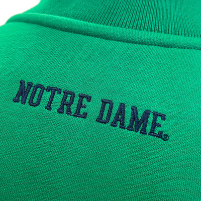 Ireland Notre Dame 1/4 Zip top in Emerald Green