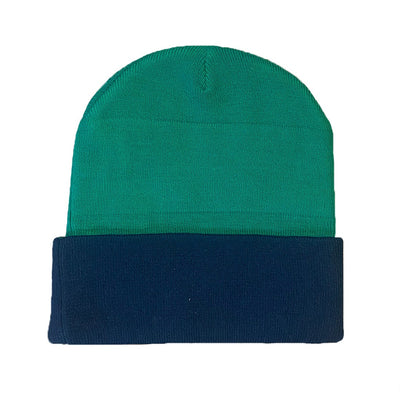 Ireland Notre Dame Beanie Hat in Emerald & Navy