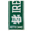 Ireland Notre Dame Scarf in Emerald & White