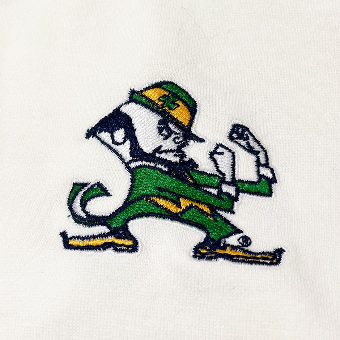 Ireland Notre Dame Sweatshirt in Cream & Blue