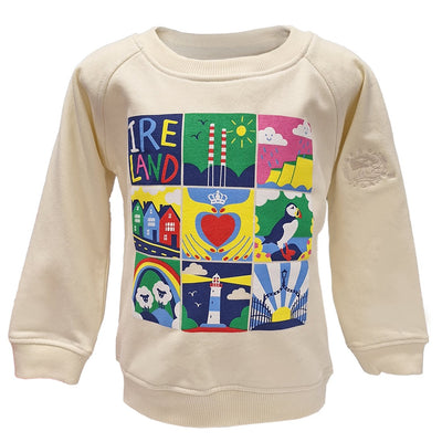 Ireland Pictures Kids Sweatshirt in Cream