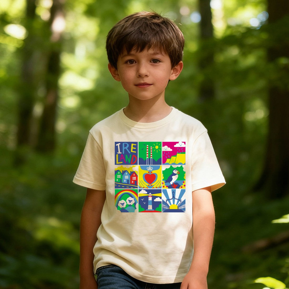 Ireland Pictures Kids T-Shirt in Cream