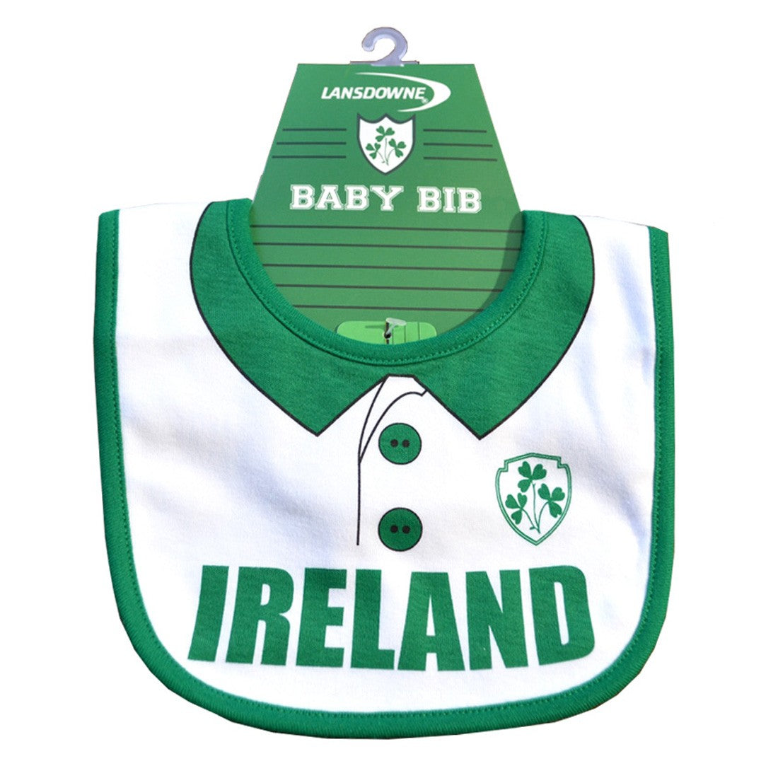 Ireland Rugby Shirt Bib in White