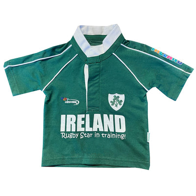 Ireland Rugby Star Baby Sleepsuit in Green