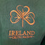 Ireland Shamrock 1/4 Zip Sweatshirt in Azure Green