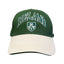 Ireland Shamrock Crest Baseball Cap in Bottle Green & Cream