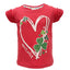 Ireland Shamrock Heart Kids T-Shirt in Pink