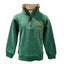 Ireland Shamrock Kids 1/4 Zip Sweatshirt in Azure Green