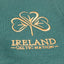 Ireland Shamrock Kids 1/4 Zip Sweatshirt in Azure Green