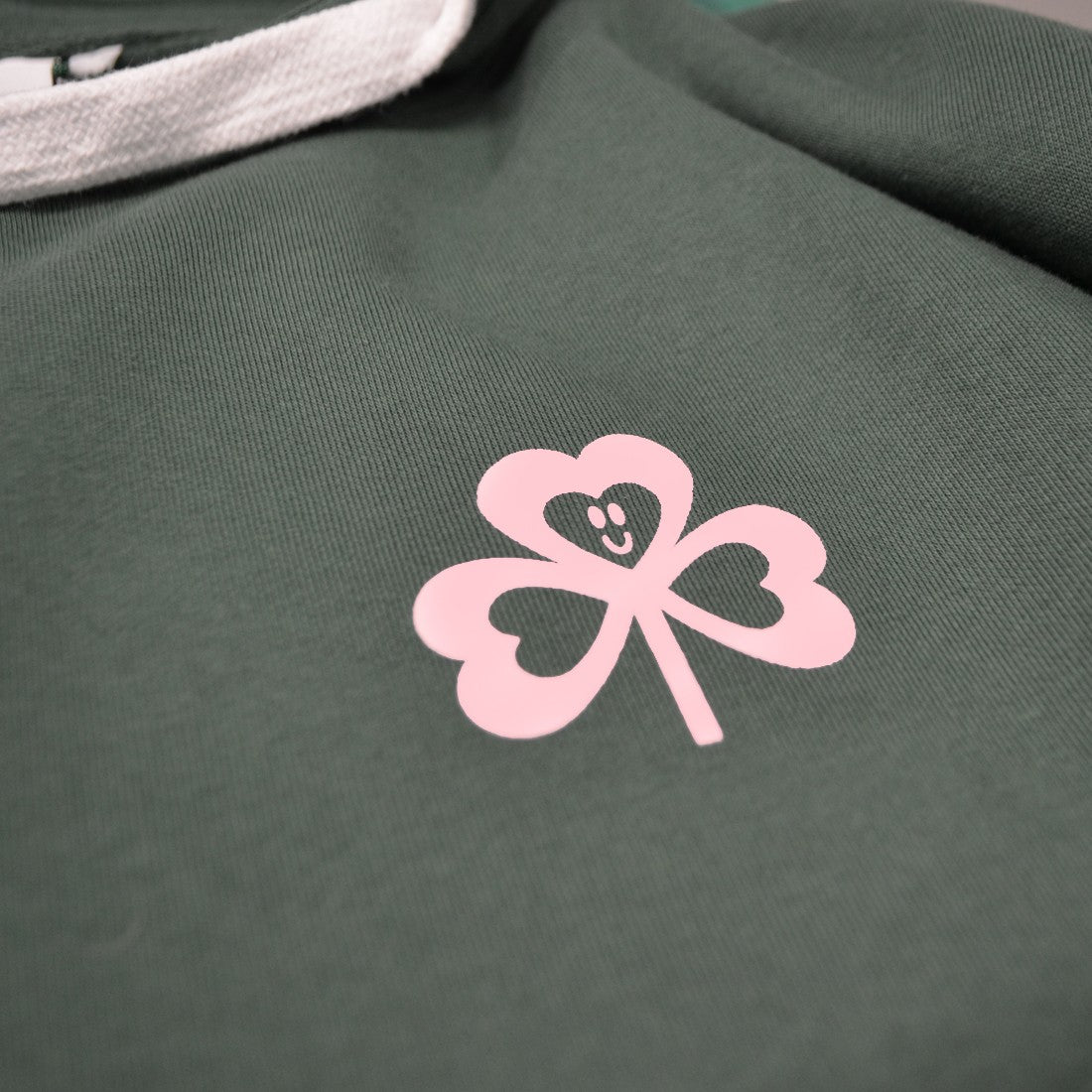 Ireland Shamrock Lucky Edition Hoodie in Bottle Green