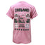 Ireland Shamrock Lucky Edition Ladies T-Shirt in Bubblegum Pink