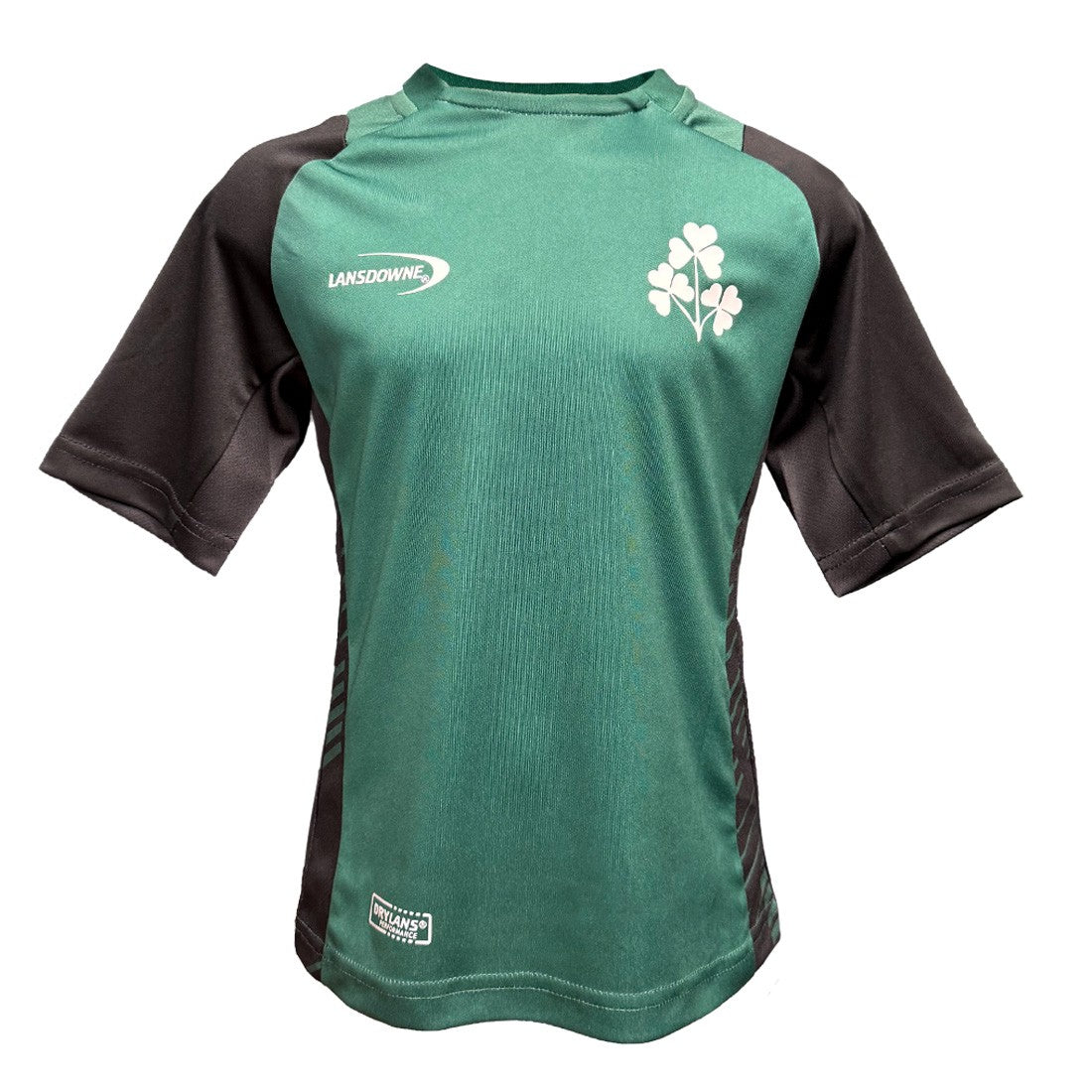 Ireland Shamrock Performance Kids Top in Green & Black