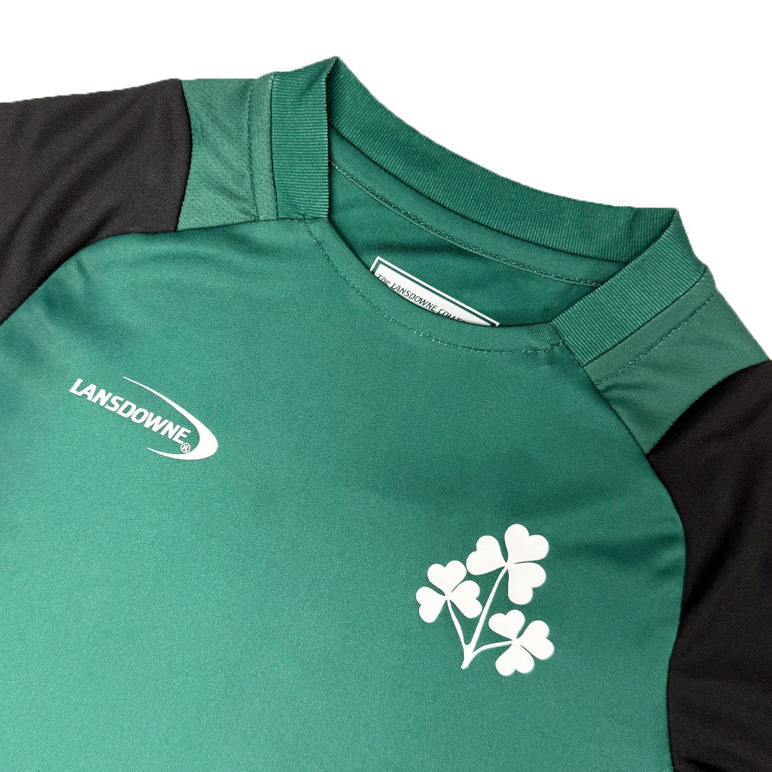 Ireland Shamrock Performance Kids Top in Green & Black