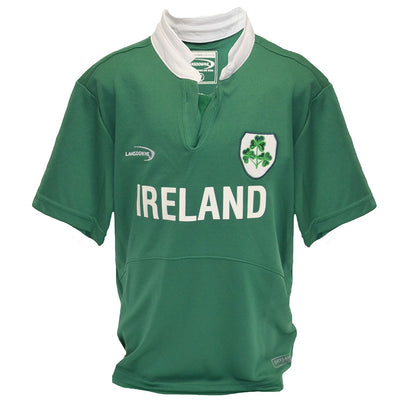 Ireland Shamrock Performance Short Sleeve Kids Rugby Shirt in Green