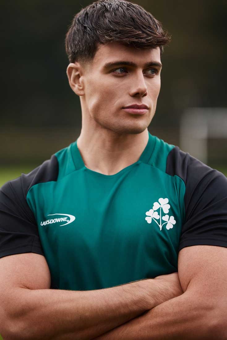 Ireland Shamrock Performance Top in Green & Black