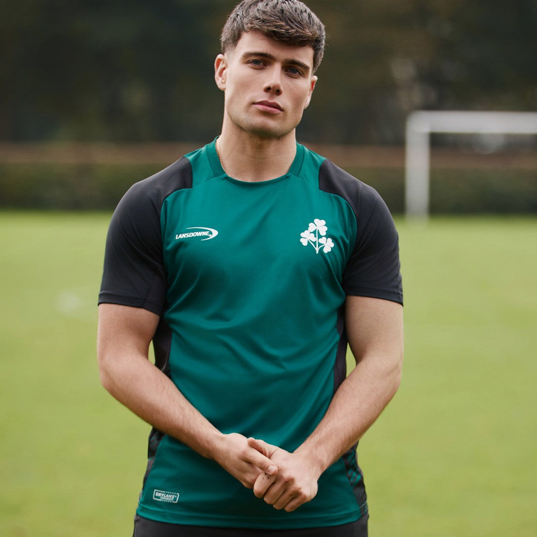 Ireland Shamrock Performance Top in Green & Black
