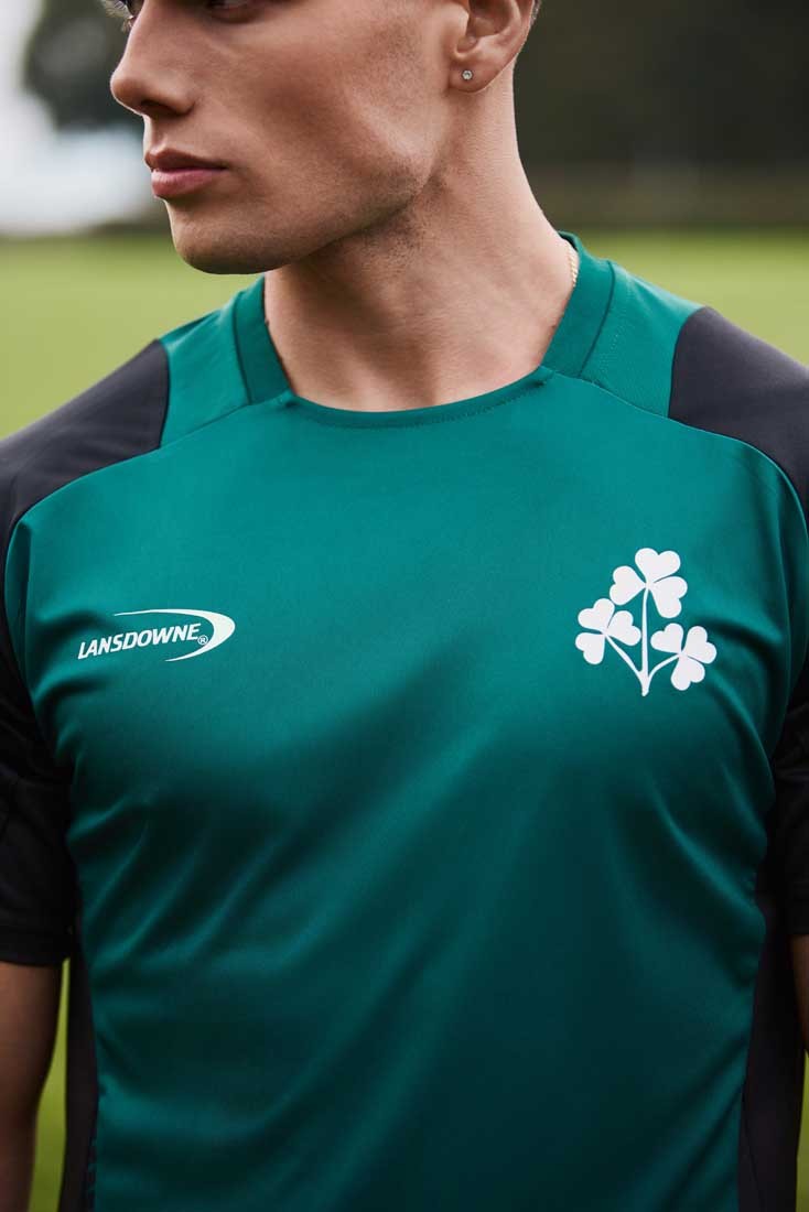 Ireland Shamrock Performance Top in Green & Black