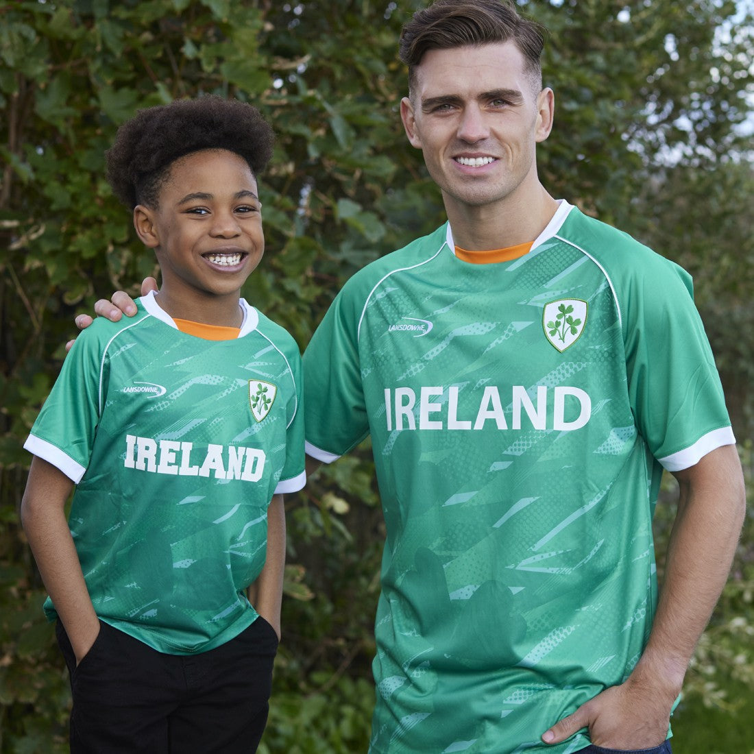 Ireland Shamrock Sublimated Performance Kids T-Shirt in Emerald