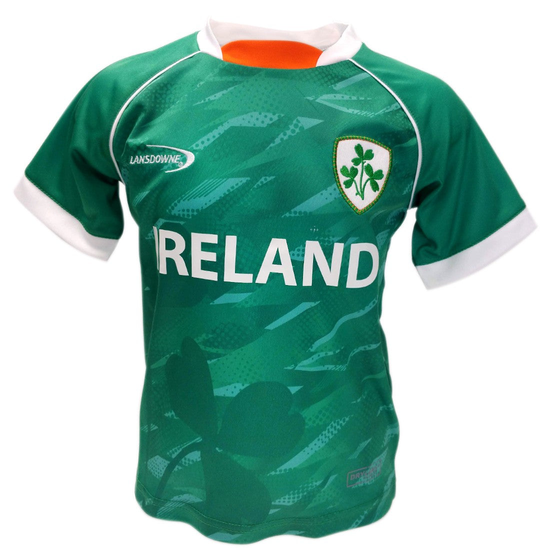 Ireland Shamrock Sublimated Performance Kids T-Shirt in Emerald