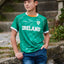 Ireland Shamrock Sublimated Performance Kids T-Shirt in Emerald