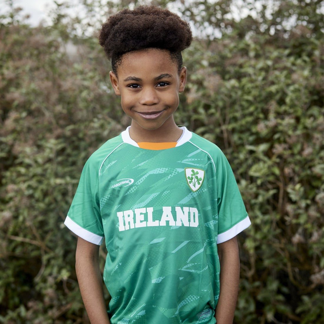 Ireland Shamrock Sublimated Performance Kids T-Shirt in Emerald