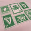 Ireland Stamps Ladies T-Shirt in Soft Pink