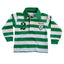 Ireland Stripe Baby Sleepsuit in White & Green