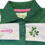 Ireland Stripe Baby Vest Dress in Green & White