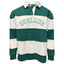 Ireland Stripe Long Sleeve Rugby Shirt in Evergreen & Cream