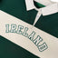 Ireland Stripe Long Sleeve Rugby Shirt in Evergreen & Cream