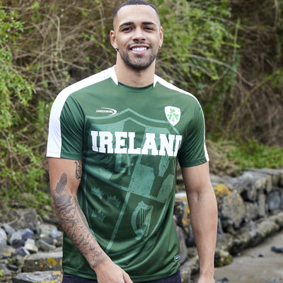 Lansdowne Ireland Sublimated Performance T-shirt in Bottle Green