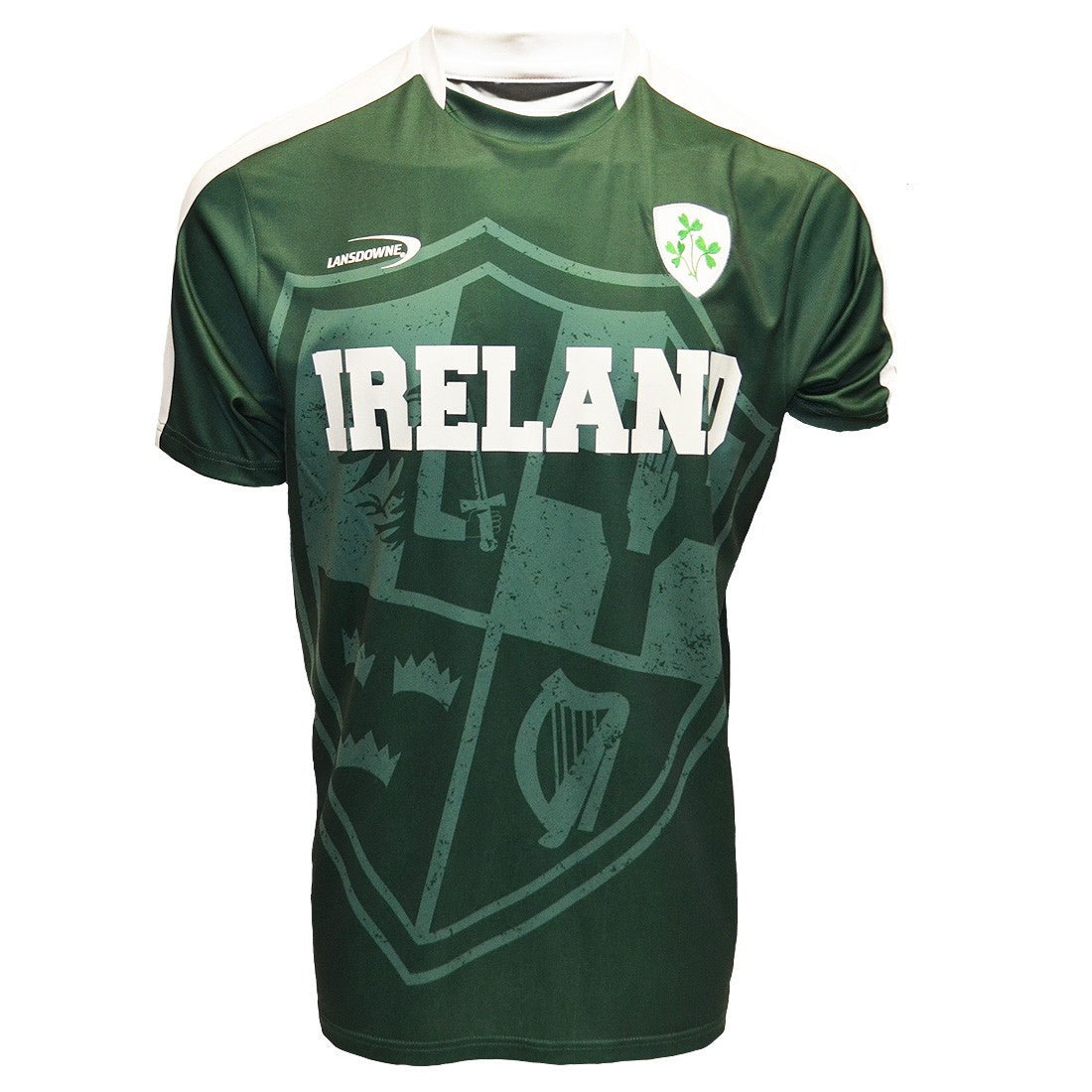 Lansdowne Ireland Sublimated Performance T-shirt in Bottle Green